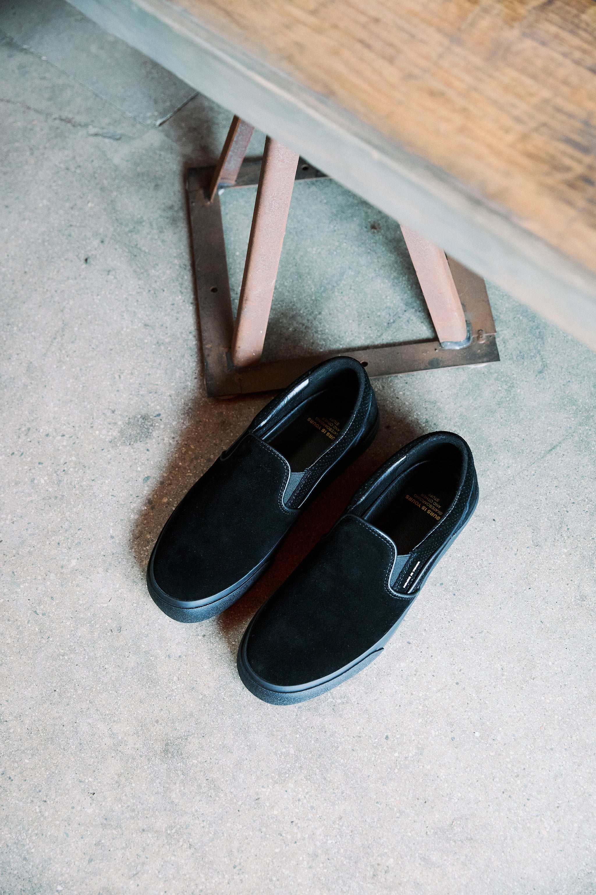 HOURS B1 Herman Slip-On Black Perf Skate Shoes | HOURS IS YOURS