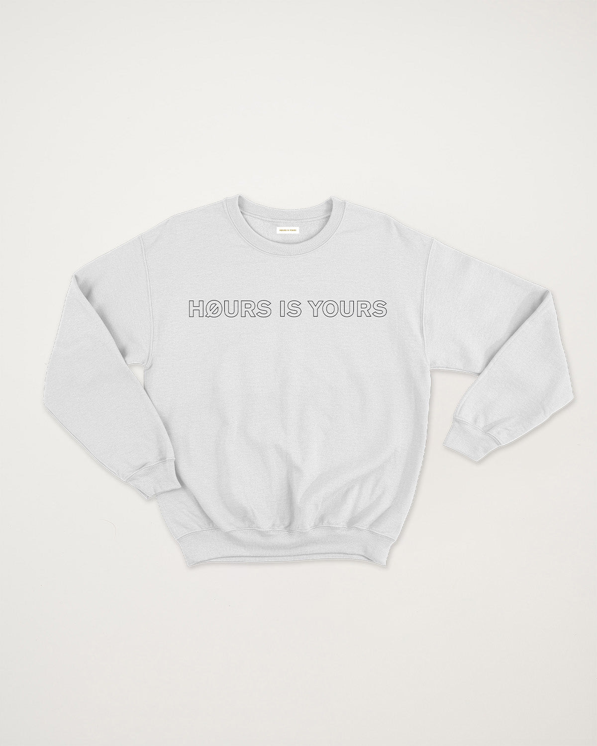 HOURS IS YOURS OUTLINE CREW Off-White