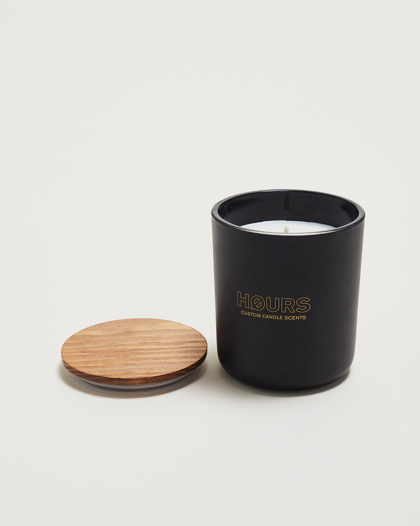 Hours Candle in Matte Black
