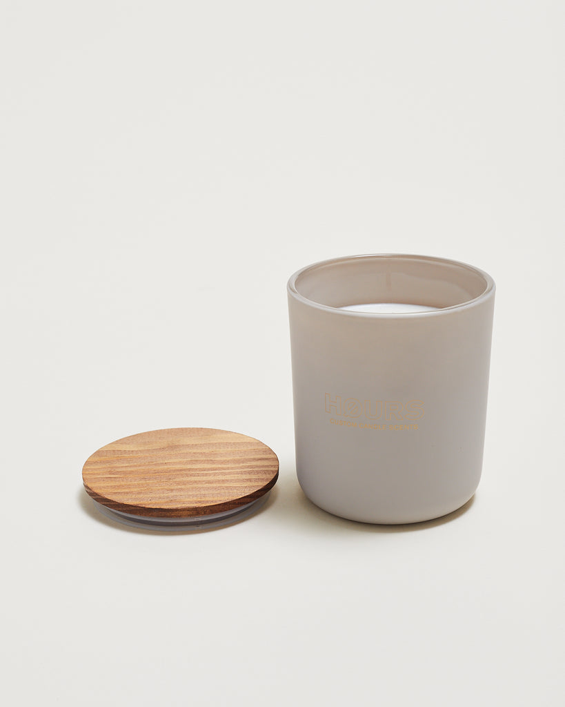 Hours Candle in Matte Stonewashed Grey